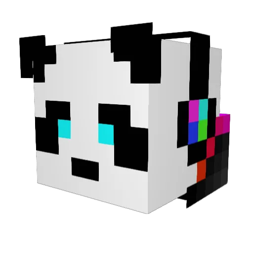 mijimonster Minecraft avatar head, 3D render