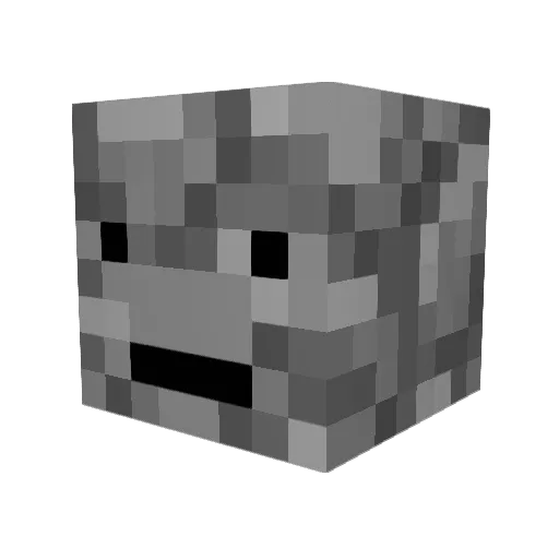 mijinkomaru Minecraft avatar head, 3D render