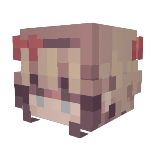 mijnjasje Minecraft avatar head, 3D render