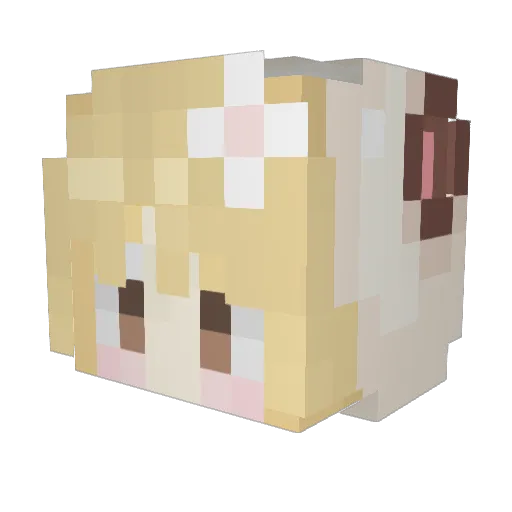 miju3 Minecraft avatar head, 3D render
