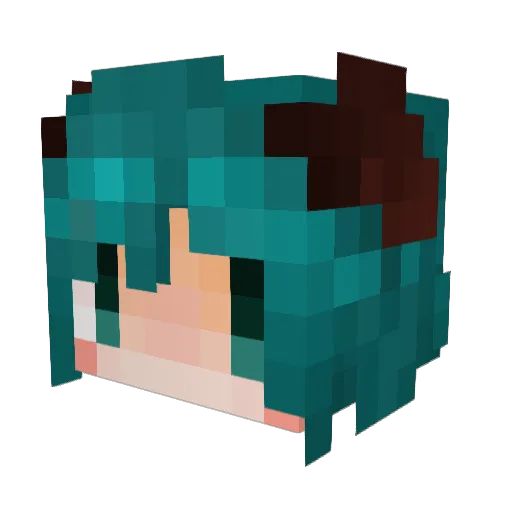 mijyu2014 Minecraft avatar head, 3D render