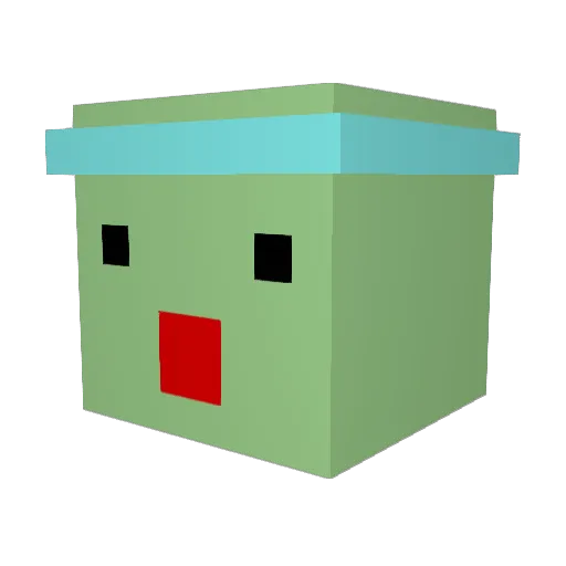 mik4581 Minecraft avatar head, 3D render