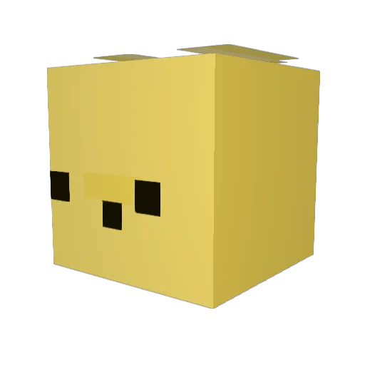 mikOOrOOLLOO Minecraft avatar head, 3D render