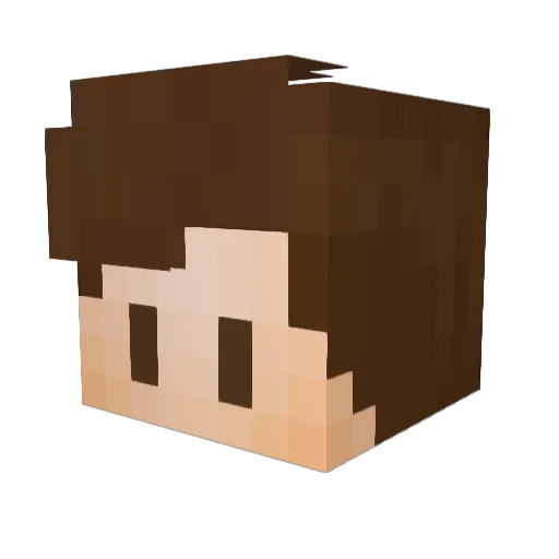 mika092 Minecraft avatar head, 3D render