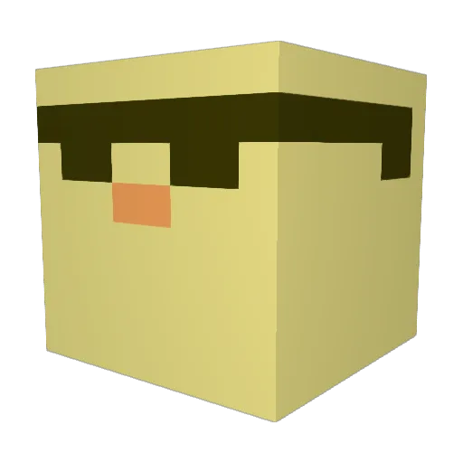 mika1moris2 Minecraft avatar head, 3D render