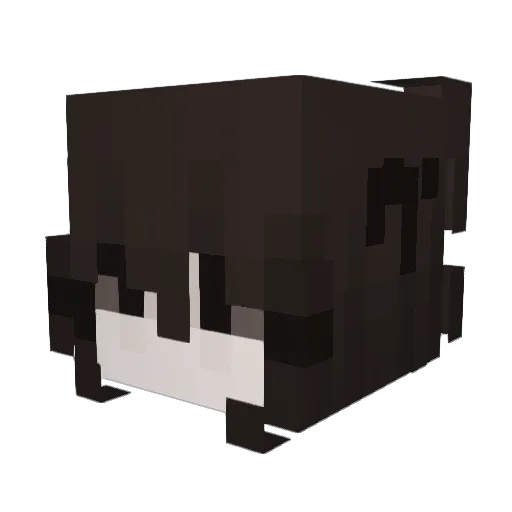 mika2niche Minecraft avatar head, 3D render