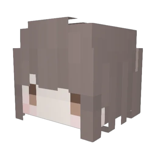 mika75 Minecraft avatar head, 3D render