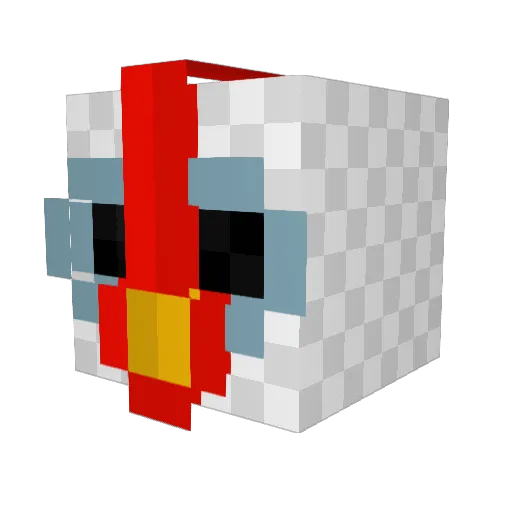 mika780 Minecraft avatar head, 3D render