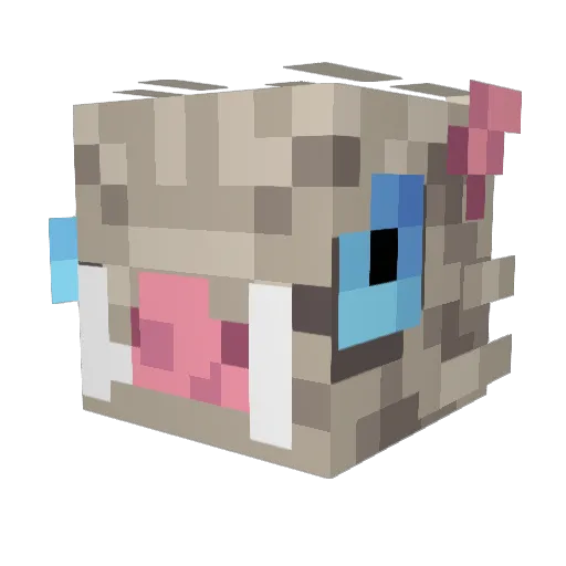 mikaaa2140 Minecraft avatar head, 3D render