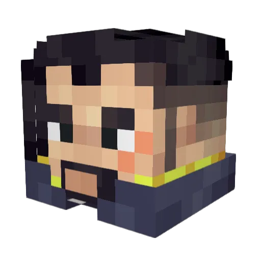 mikado8715 Minecraft avatar head, 3D render
