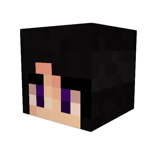 mikados Minecraft avatar head, 3D render