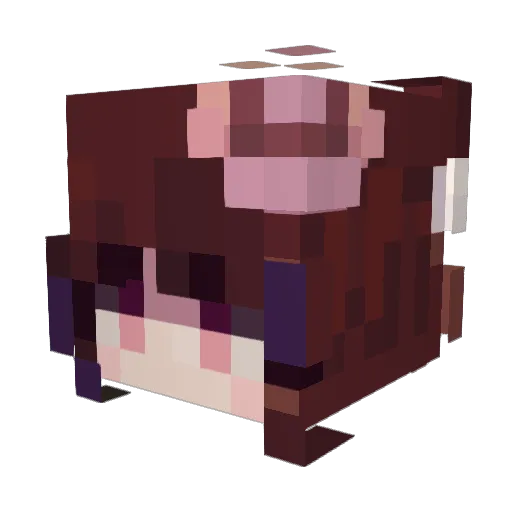 mikaelleee_ Minecraft avatar head, 3D render