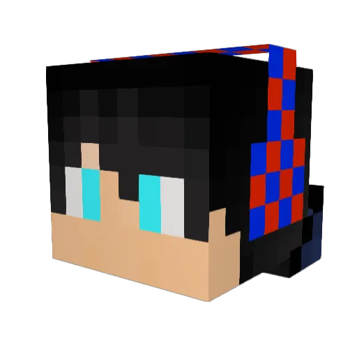 mikafinn95 Minecraft avatar head, 3D render