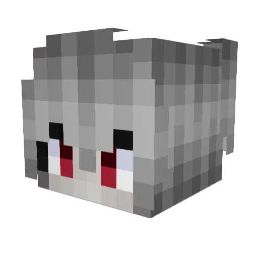 mikage1915 Minecraft avatar head, 3D render