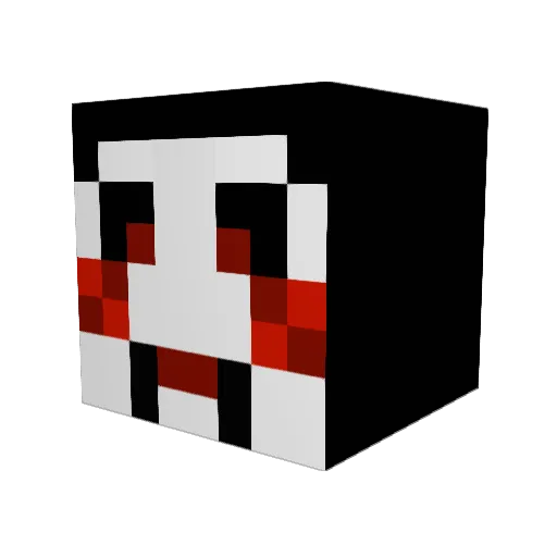 mikako2000 Minecraft avatar head, 3D render