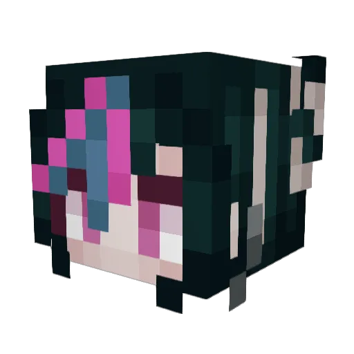 mikami749 Minecraft avatar head, 3D render