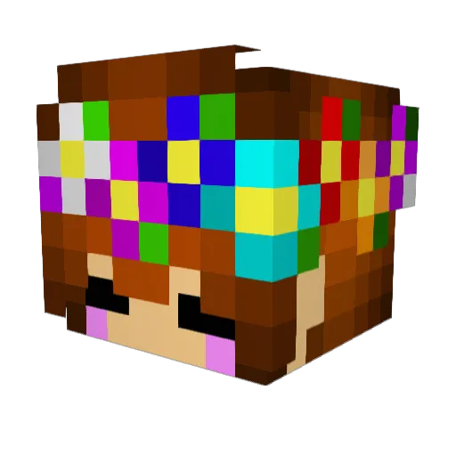 mikami_uchiha Minecraft avatar head, 3D render