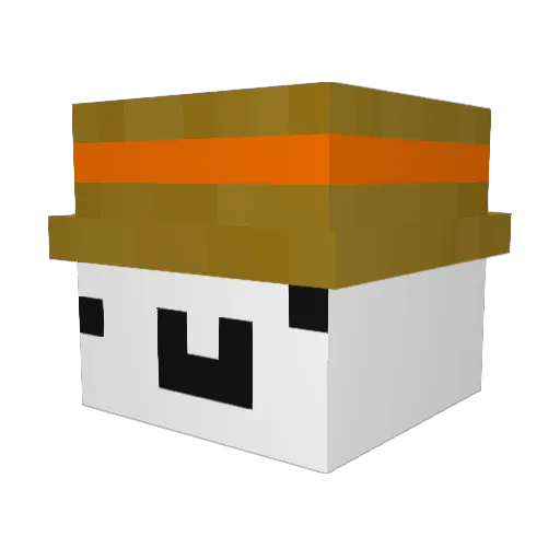 mikan8944 Minecraft avatar head, 3D render
