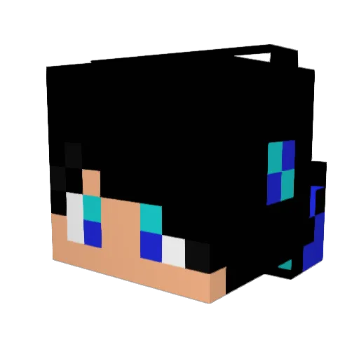 mikan_mr Minecraft avatar head, 3D render