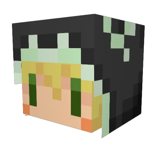 mikann917 Minecraft avatar head, 3D render