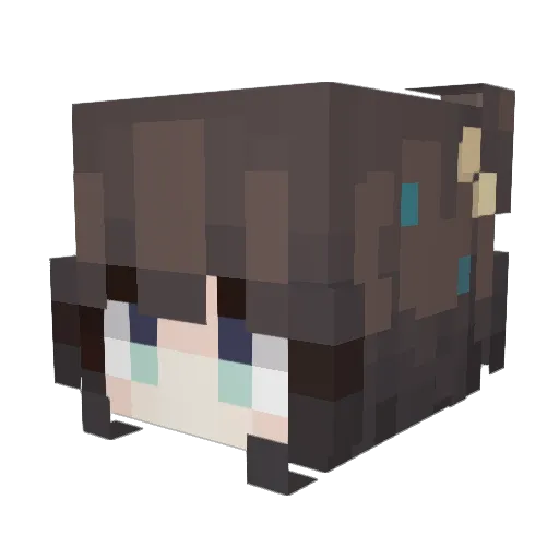mikansu1 Minecraft avatar head, 3D render