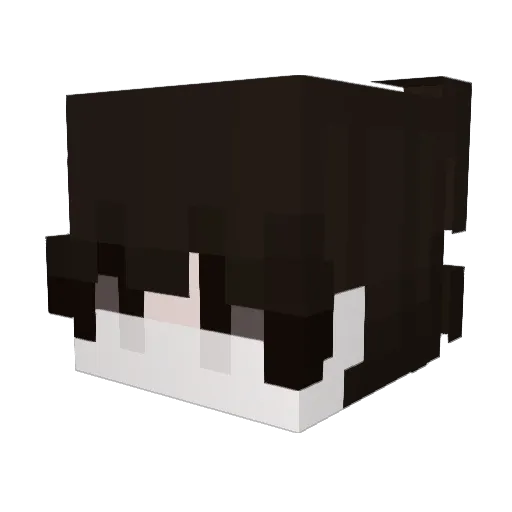 mikarine Minecraft avatar head, 3D render