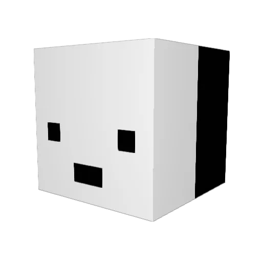 mikarzx Minecraft avatar head, 3D render