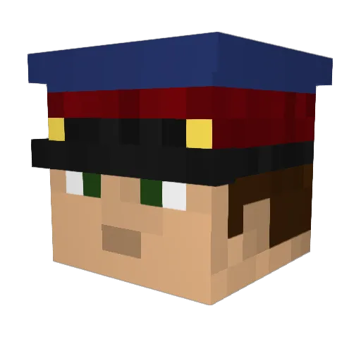 mikas13 Minecraft avatar head, 3D render