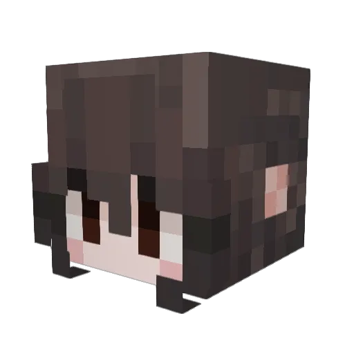 mikas_journal Minecraft avatar head, 3D render