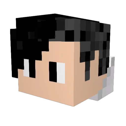 mikasa0924 Minecraft avatar head, 3D render