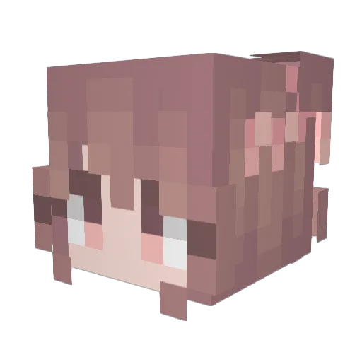 mikasa2892 Minecraft avatar head, 3D render