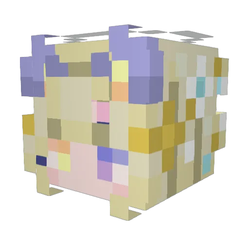 mikatsuki0603 Minecraft avatar head, 3D render
