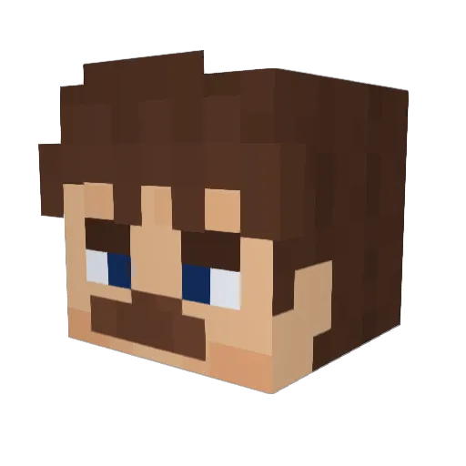 mikav2003 Minecraft avatar head, 3D render