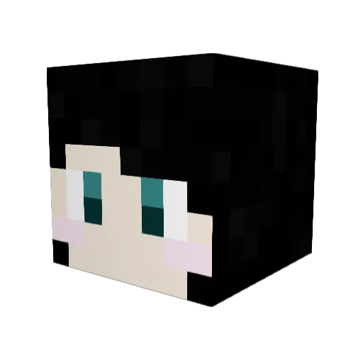 mikawa321 Minecraft avatar head, 3D render
