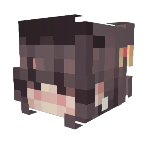 mikayleigh Minecraft avatar head, 3D render