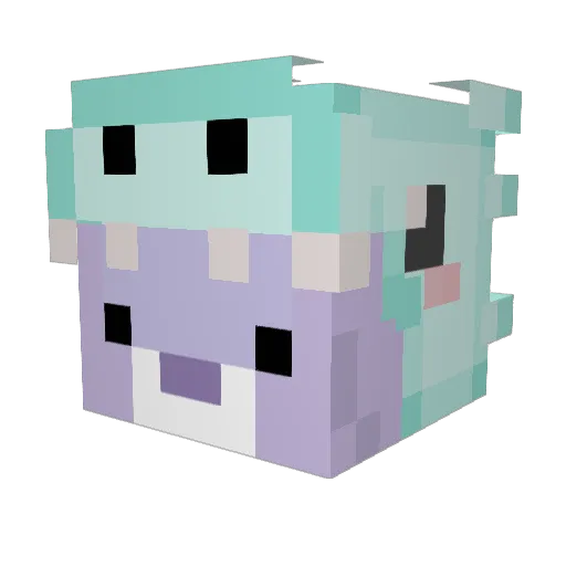 mikazuki320 Minecraft avatar head, 3D render