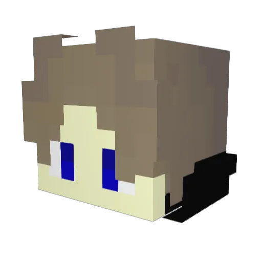 mikazuki_mp3 Minecraft avatar head, 3D render