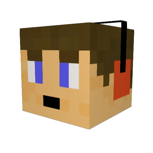 mike2000v Minecraft avatar head, 3D render