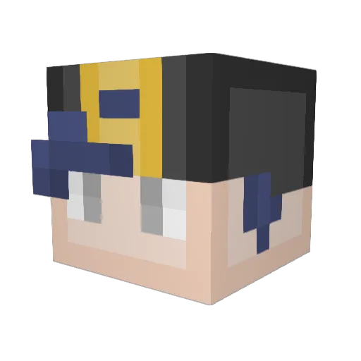 mike3820 Minecraft avatar head, 3D render