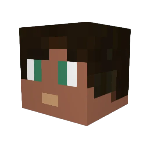mike632498 Minecraft avatar head, 3D render