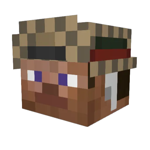 mike76 Minecraft avatar head, 3D render