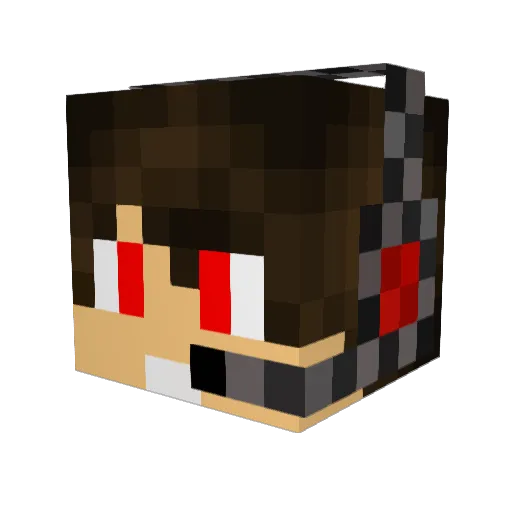 mike_h1 Minecraft avatar head, 3D render