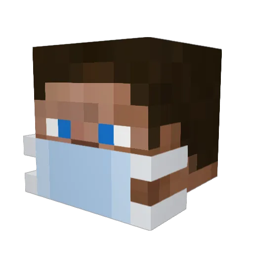 mike_litores Minecraft avatar head, 3D render