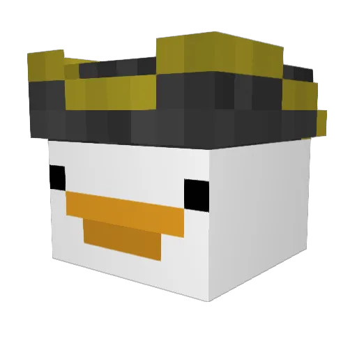 mike_ox_average Minecraft avatar head, 3D render