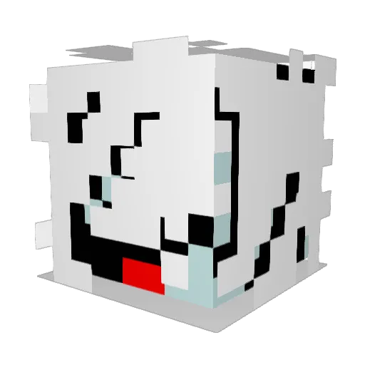 mike_scha Minecraft avatar head, 3D render