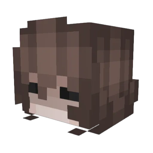 mike_show Minecraft avatar head, 3D render
