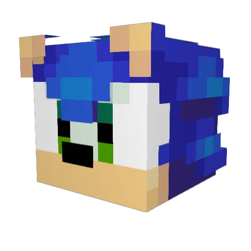 mike_wazowski11 Minecraft avatar head, 3D render