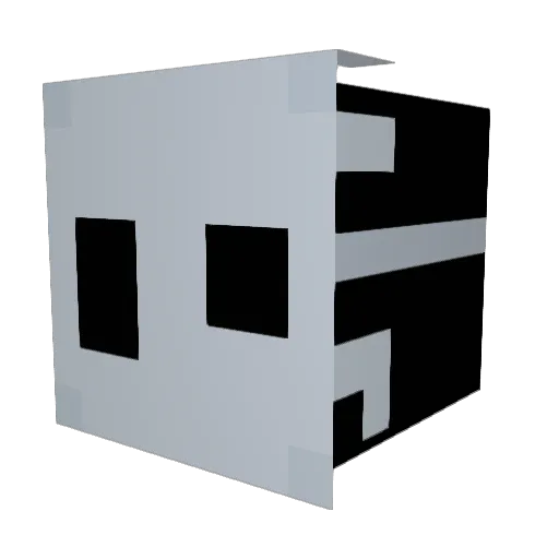 mikeayon Minecraft avatar head, 3D render