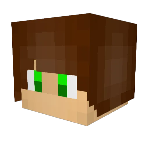mikecoxlong2k Minecraft avatar head, 3D render