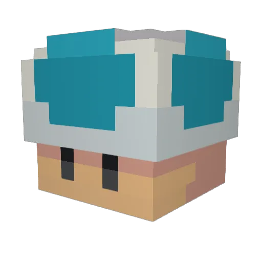 mikeeeee_ Minecraft avatar head, 3D render